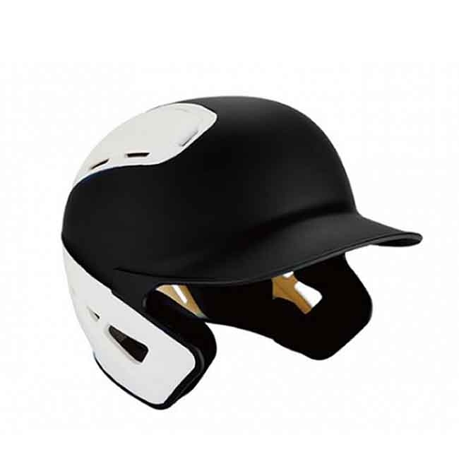 MIZUNO 硬式棒球用打擊頭盔 黑x白 380385.9000