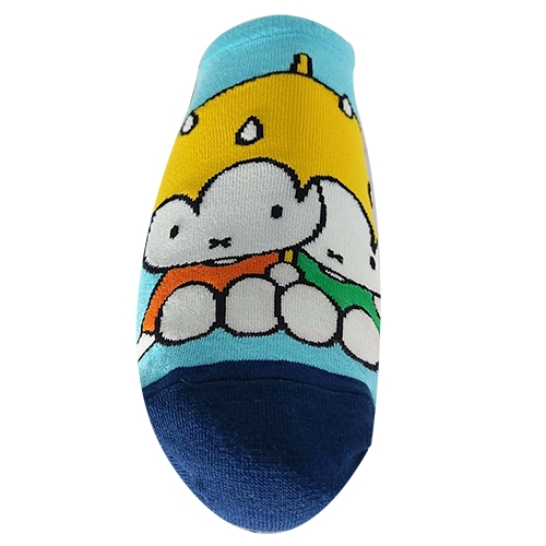 Miffy 米飛 棉質米飛浪漫雨天圖案兒童短襪~12雙