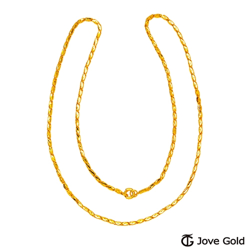 Jove Gold 漾金飾 富貴一生黃金男項鍊(約5.00錢)(約2尺/60cm)