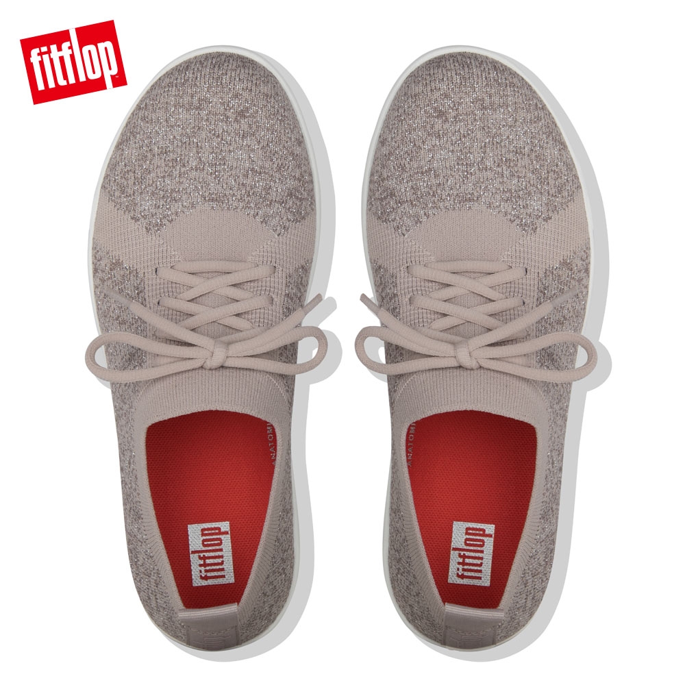 FitFlop F-SPORTY ÜBERKNIT METALLIC 休閒鞋 褐金