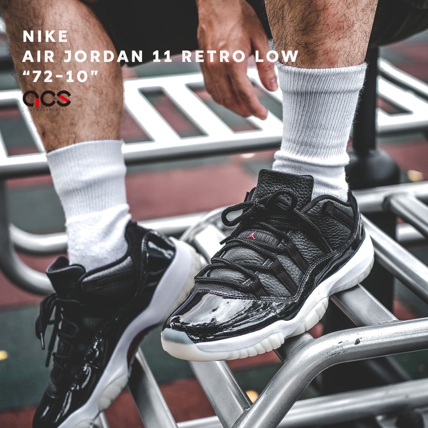 Nike Air Jordan 11 Retro Low 72-10 男鞋AJ11 大魔王喬丹11代黑白