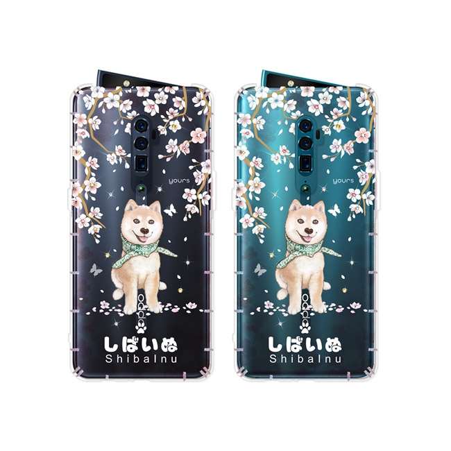 YOURS OPPO Reno 10倍變焦版 奧地利彩鑽防摔手機殼-柴犬