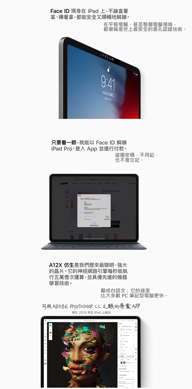 福利品降9000 APPLE iPad Pro11吋 Wi-Fi+LTE 256GB 灰色