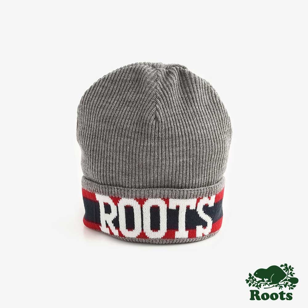 ROOTS配件- 周年紀念針織帽-灰色