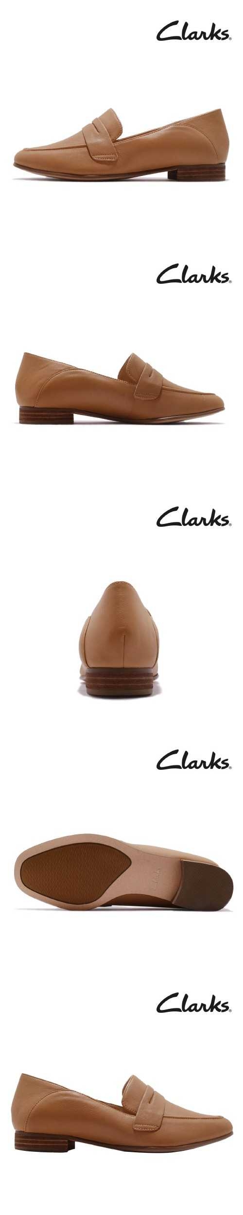 Clarks 低跟鞋 Pure Iris 正裝 真皮 皮革 女鞋