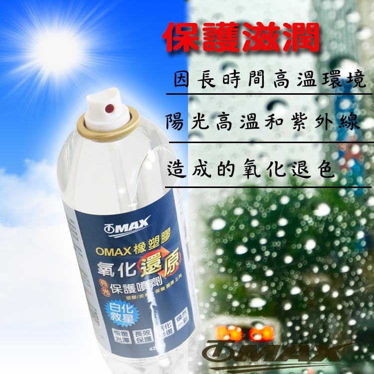 OMAX橡塑膠氧化還原亮光保護噴劑-2入
