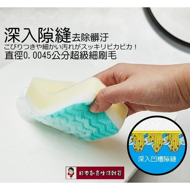 日本AISEN 極細刷毛海綿刷(3包裝)