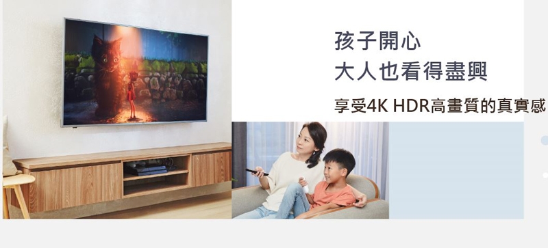 BenQ 55吋 4K HDR 親子智慧連網液晶顯示器 F55-710 -無視訊盒