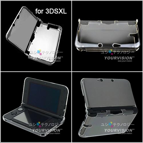New 3DS LL / XL 專用水漾晶透保護硬殼 透明殼
