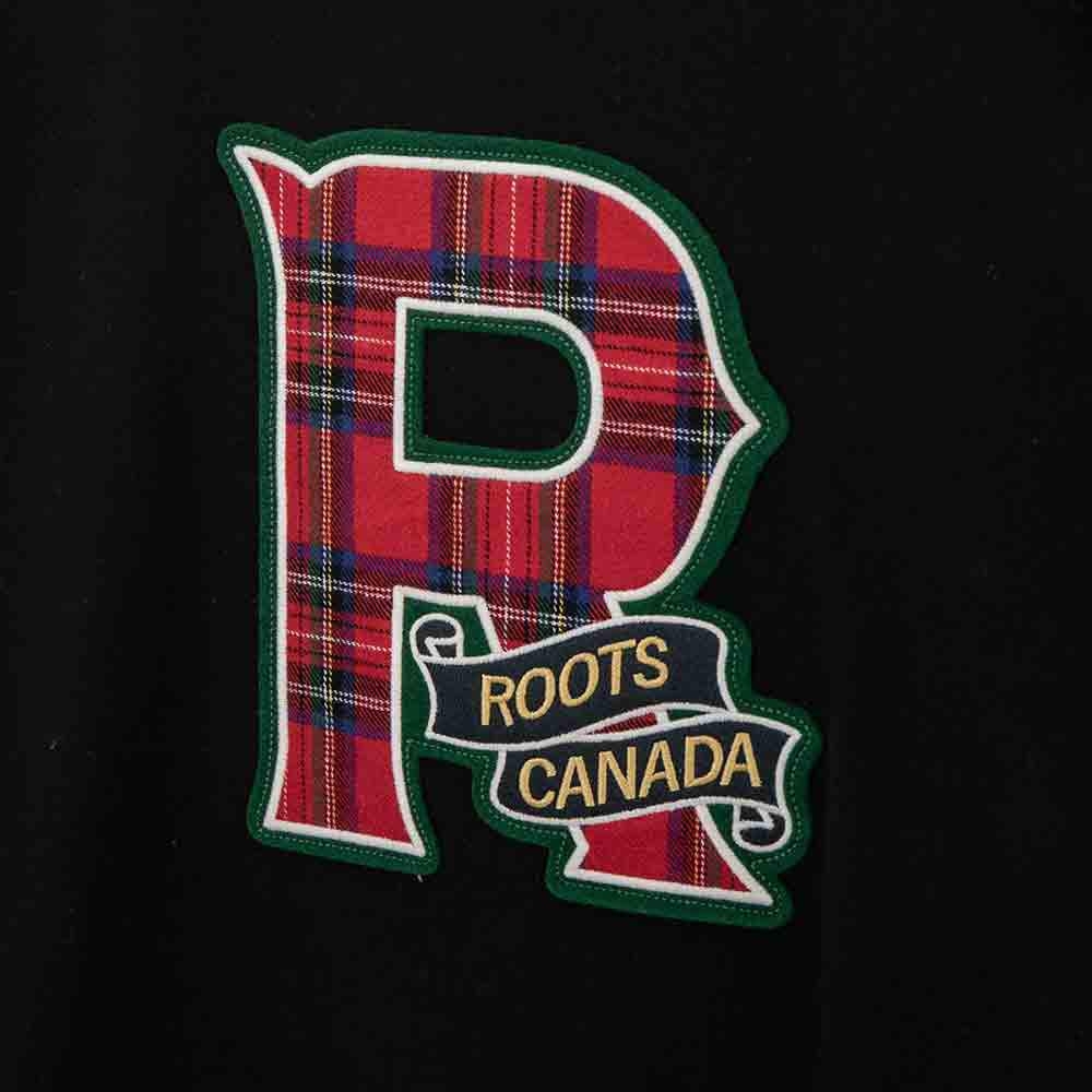 ROOTS男裝周年系列R logo長袖T恤-黑色