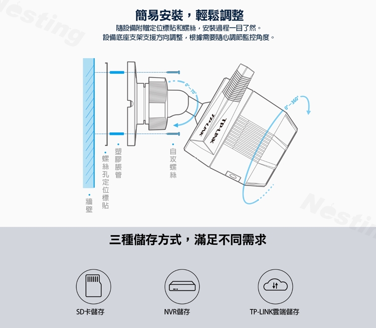 【TP-LINK】200萬室外無線網路攝影機TL-IPC62NC