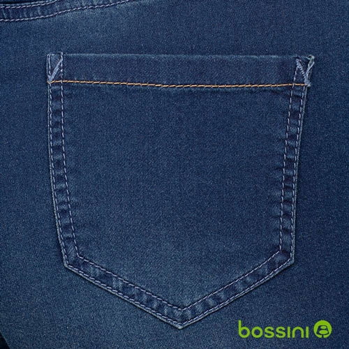 bossini女裝-束口牛仔褲藍色