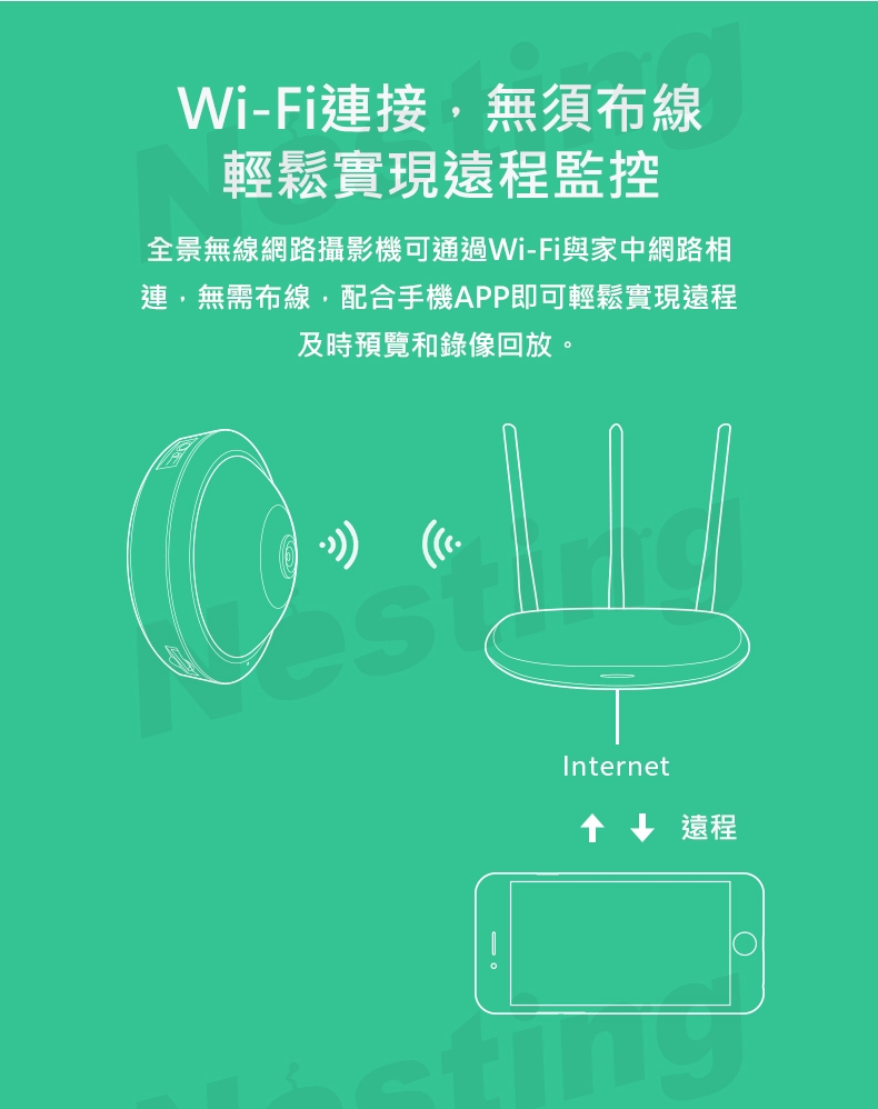 TP-LINK 500萬1080P全景魚眼監視機 TL-IPC55A