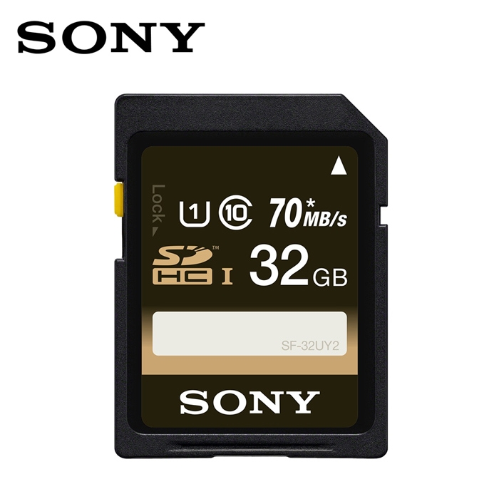 【2入組】SONY 32GB SDHC U1 70M/s高速記憶卡 (工業包附收納盒)