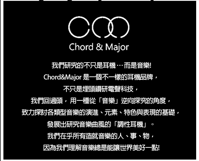 Chord & Major ∮ 01'16 Electronic music 電子音樂頂級碳纖維入耳式