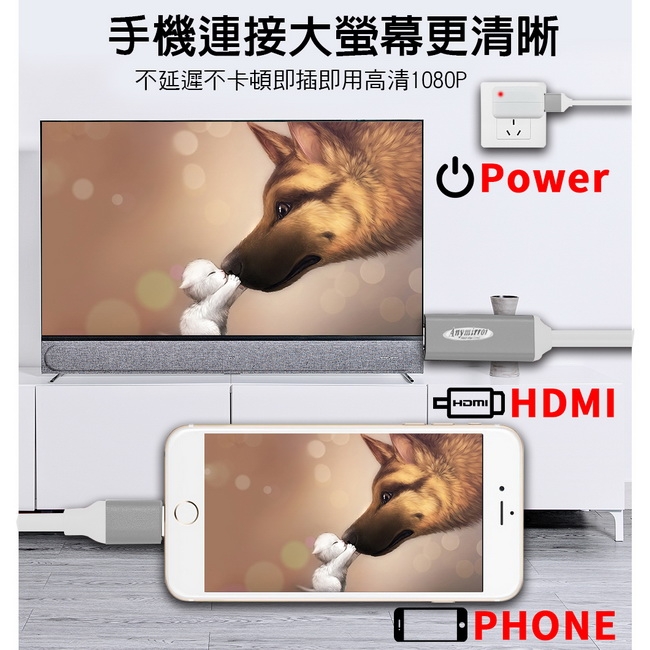 DW FR09W晶燦白-四代Anymirror蘋果HDMI鏡像影音傳輸線(加送3大好禮)