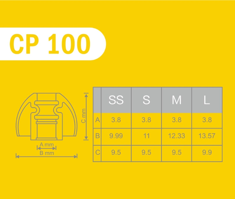【SpinFit】CP100 矽膠耳塞