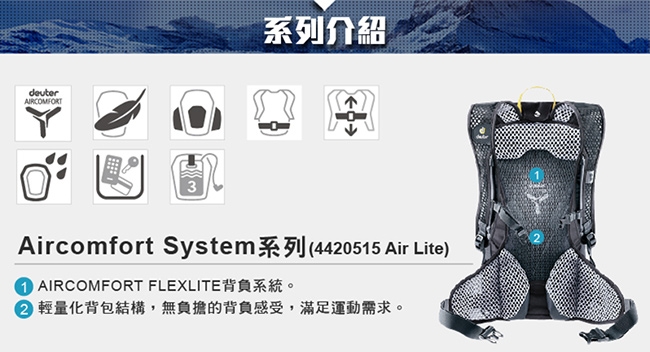 【德國DEUTER】Airlite 28L網架式拔熱透氣登山背包4420515草綠/銀