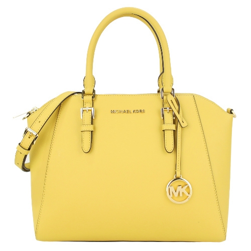 MICHAEL KORS CIARA防刮兩用包-大/灰黃(展示品)