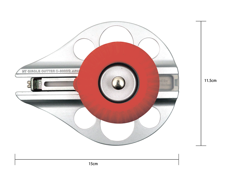 日本NT Cutter切圓器割圓器圓形切割器圓形切割刀C-3000GP(直徑3~26公分)