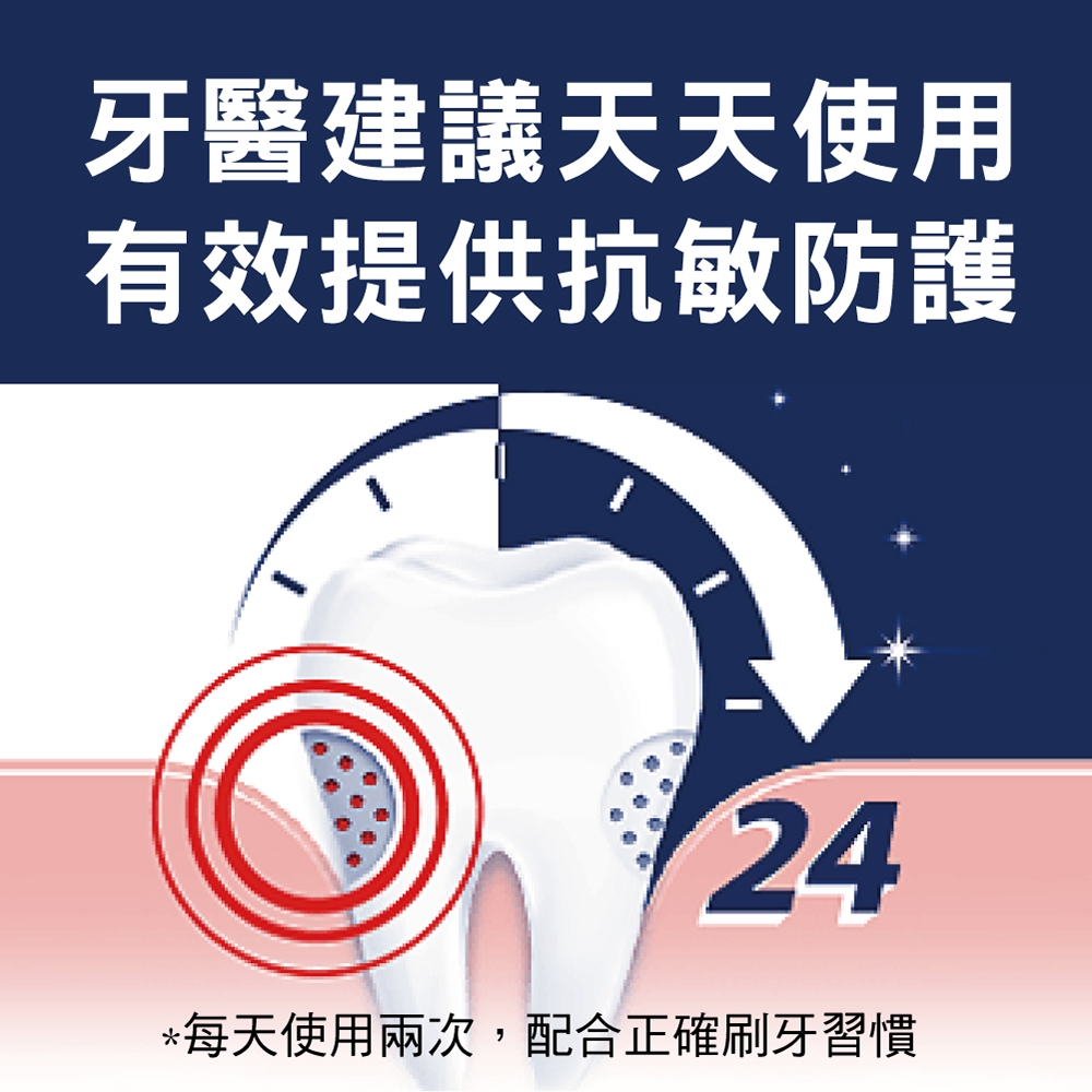 舒酸定 長效抗敏系列 多元護理*6+深層潔淨*2