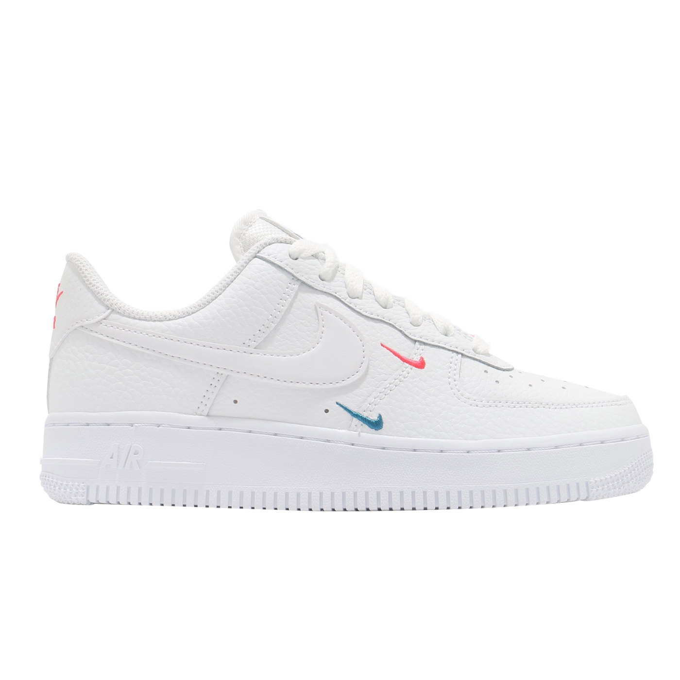 【Nike】休閒鞋W Air Force 1 07 女鞋ESS 小勾彩色立體小勾AF1 白