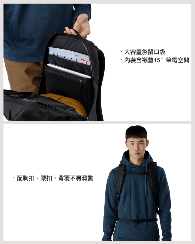 Arcteryx 始祖鳥 24系列 Arro 22L 多功能後背包 森林綠