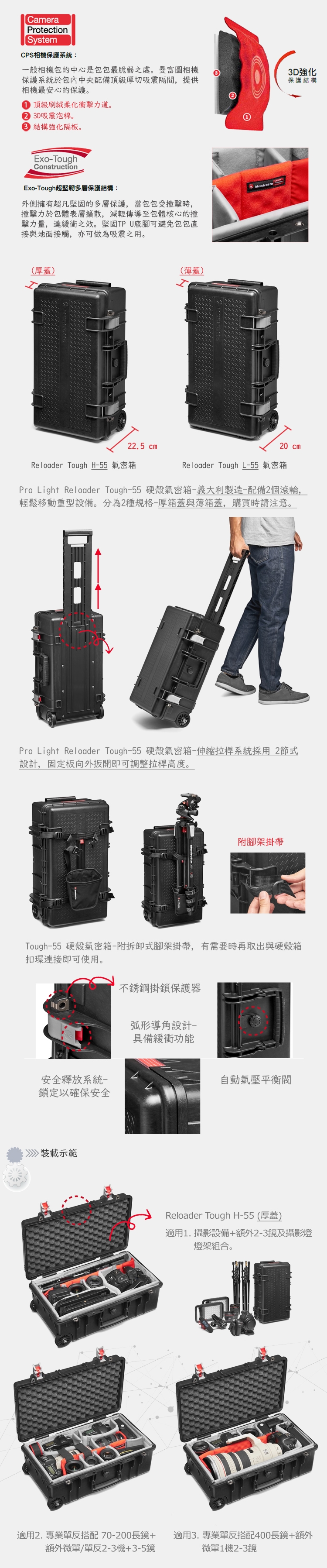 Manfrotto 旗艦級氣密箱 55 Reloader Tough L-55