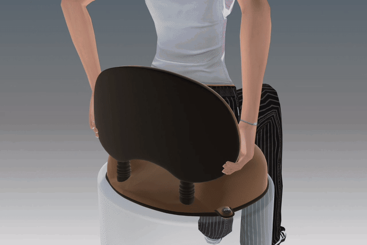 拉麗神樂腰墊/美臀墊/端正紓壓墊 和室椅 KN-013