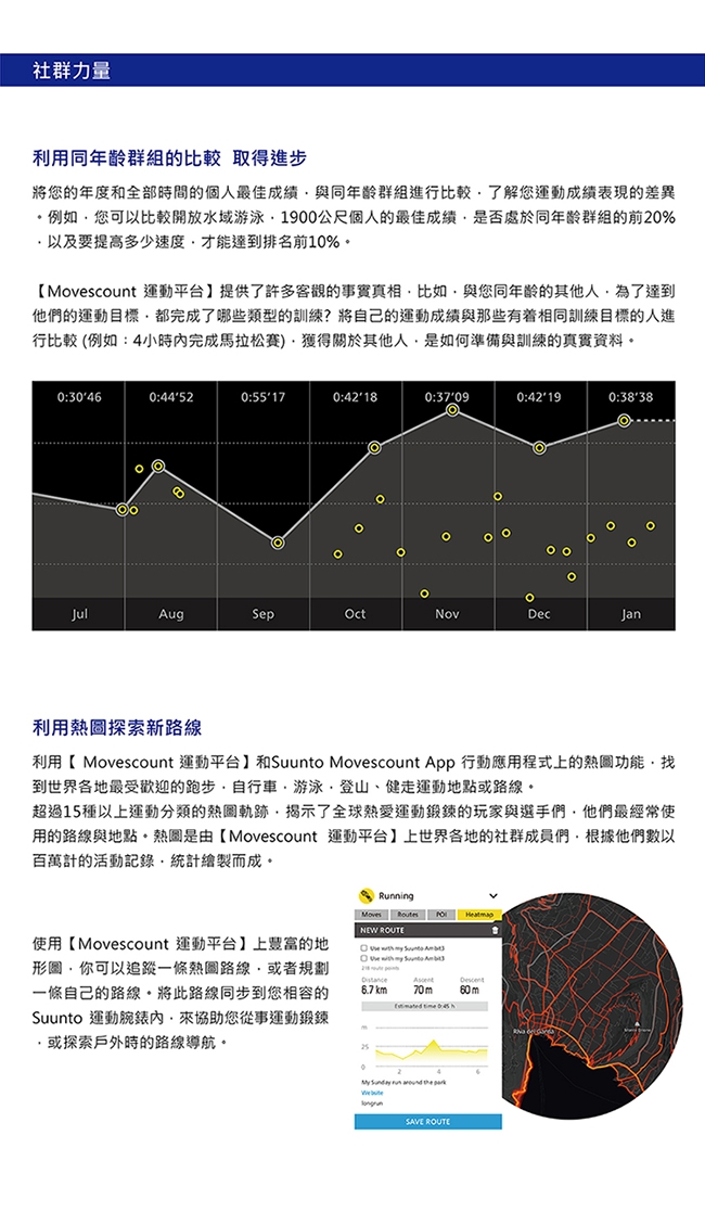 SUUNTO Traverse 健行、徒步、登山越野及運動鍛鍊GPS腕錶