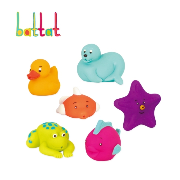 【battat】洗澡玩具-水族館(霓虹)