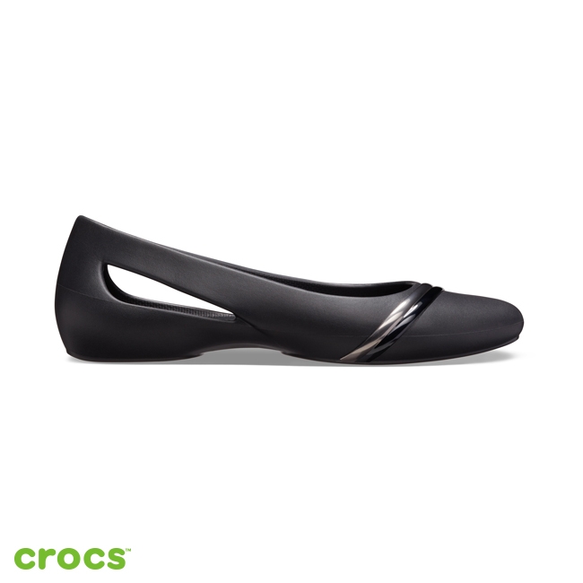 Crocs 卡駱馳 (女鞋) 思瓏金屬設計女士平底鞋 205994-988