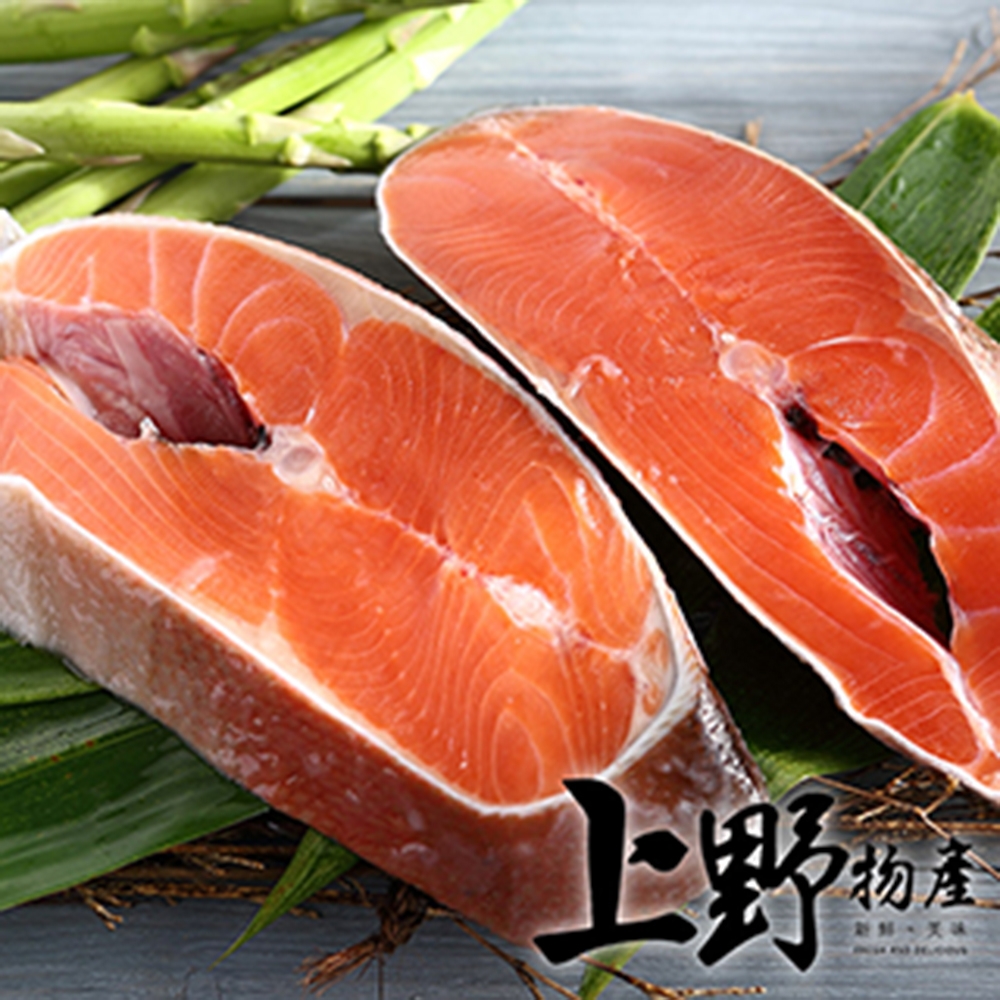 上野物產-智利野生XL鮭魚厚切 390g/片*6片
