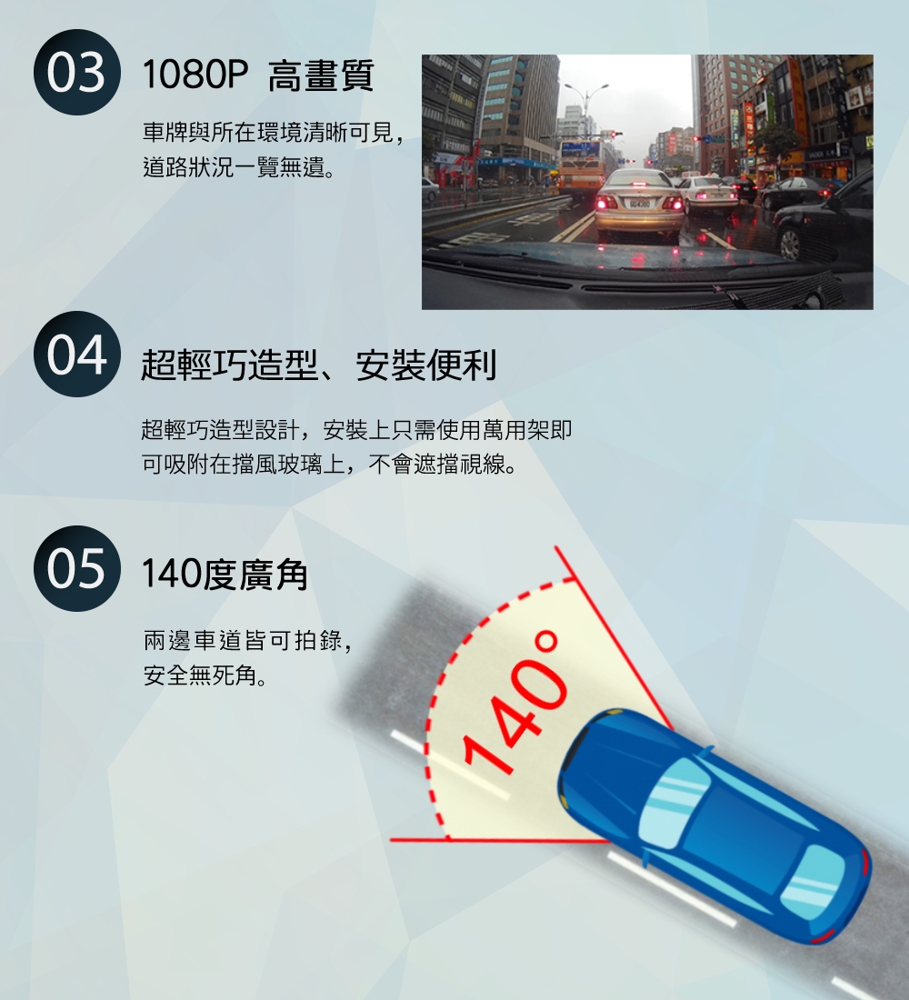 【路易視】EX3單機型雙鏡頭行車紀錄器(贈16G記憶卡)