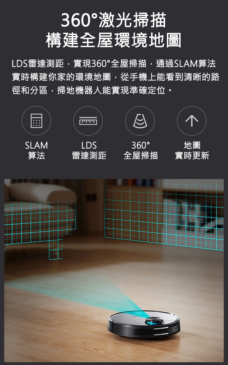 【預購】雲米智能掃地機器人PRO