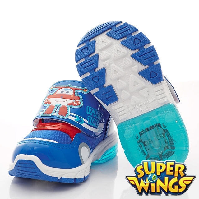 SUPER WINGS 電燈運動鞋款 SNI3016藍(中小童段)