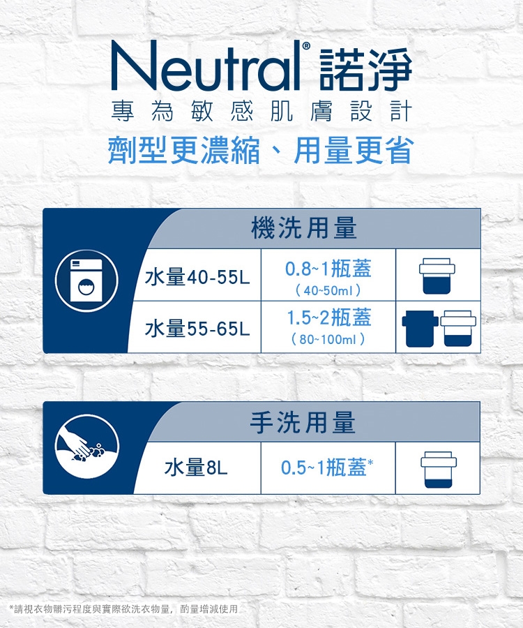 諾淨 低敏濃縮洗衣精1Lx6入組