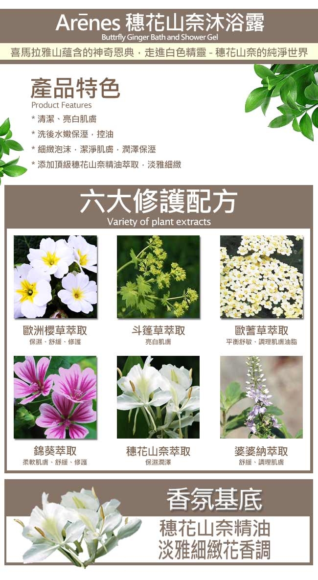 Arenes冬季暖心穗花新生聖誕禮盒(穗洗+穗沐+玫身+穗花球+冬季生日禮盒+牛皮大提袋)