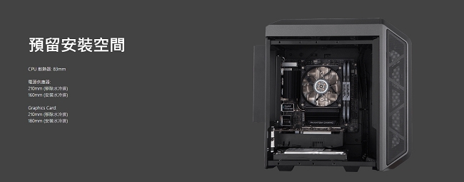 Cooler Master MasterCase H100 機殼(Mini-ITX專用)