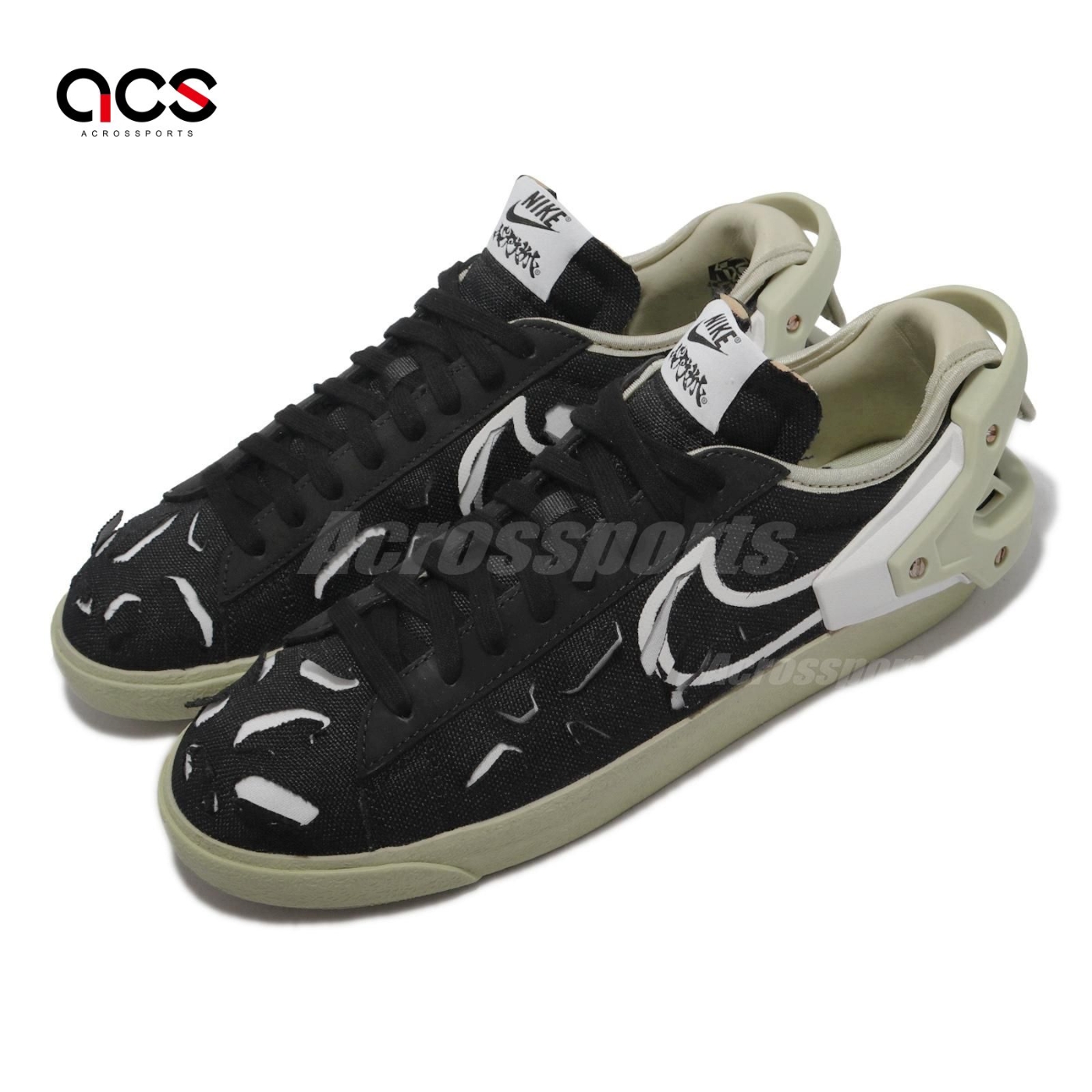 Nike 休閒鞋Blazer Low X ACRONYM 男女鞋限量聯名款黑綠可拆解