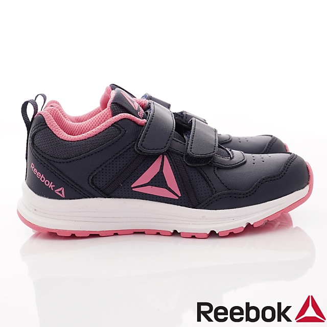 Reebok頂級童鞋 雙絆帶輕量運動鞋款 EI722黑粉(中小童段)