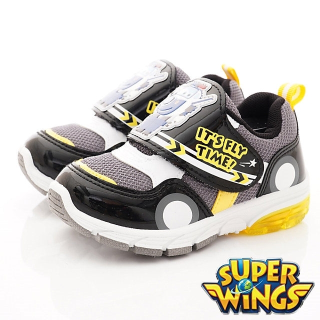 SUPER WINGS 電燈運動鞋款 SNI3016黑(中小童段)