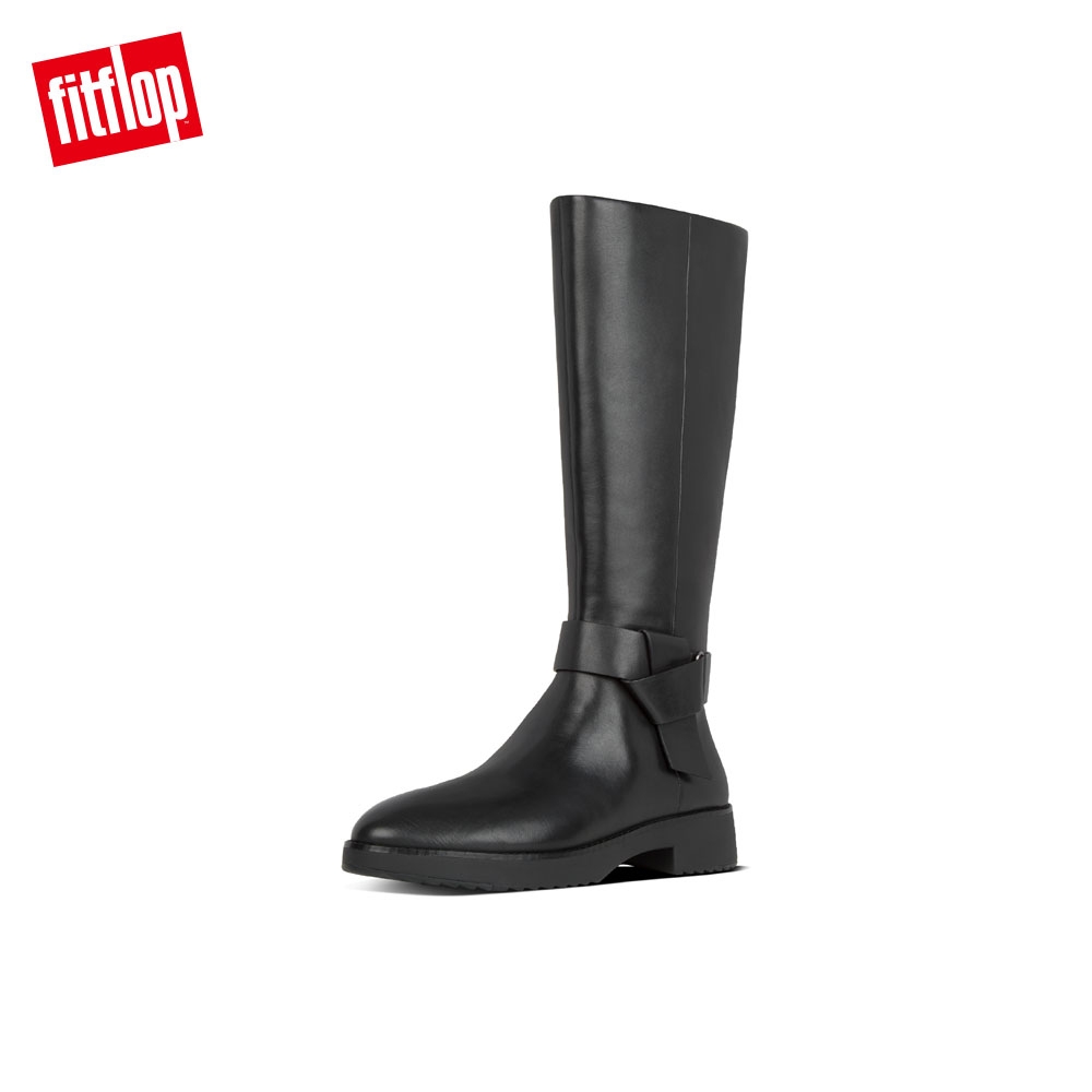 FitFlop KNOT KNEE-HIGH BOOTS 簡約時尚長靴 靚黑色