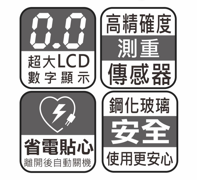 KINYO LCD大螢幕電子體重計/健康秤(DS-6585)