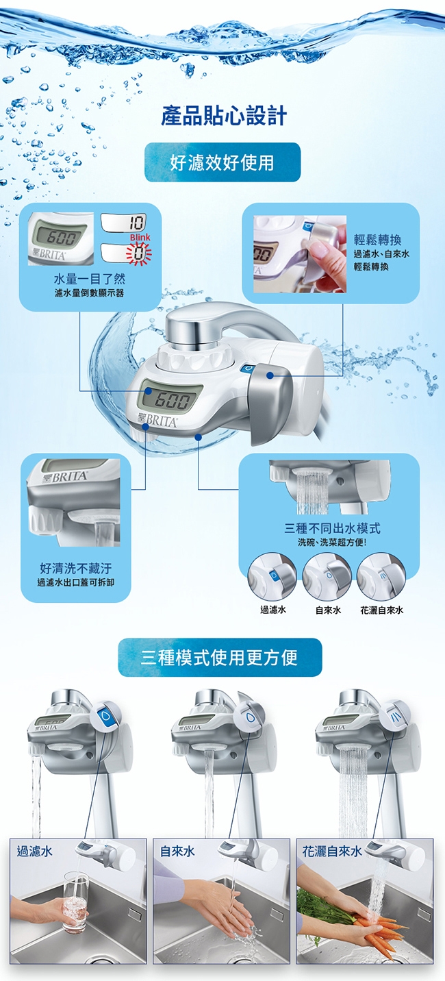 [新品下殺75折] 德國BRITA On Tap 濾菌龍頭式濾水器(內含1支濾芯)