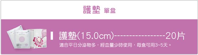 白的確幸無菌衛生棉 21.5cm日用量少24片1盒贈花語系列15cm護墊20片1盒