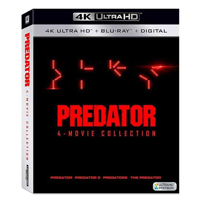 終極戰士 四部曲 4K UHD+BD 八碟套裝版 Predator 藍光 BD