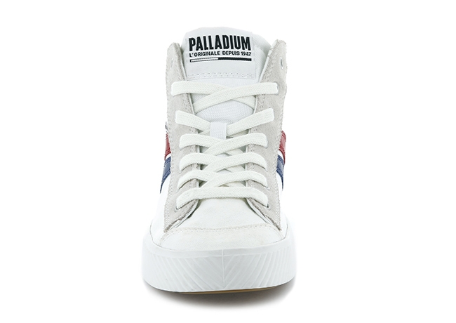 Palladium PALLAPHOENIX CUFFRTO高筒帆布鞋-女-白