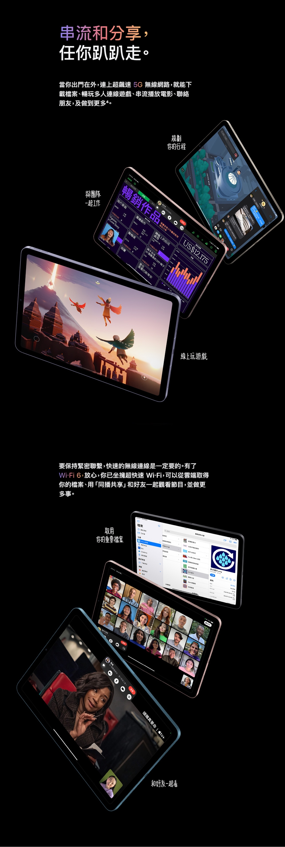 Apple蘋果2022 iPad Air 5 Wi-Fi 256G 10.9吋平板電腦| iPad Air