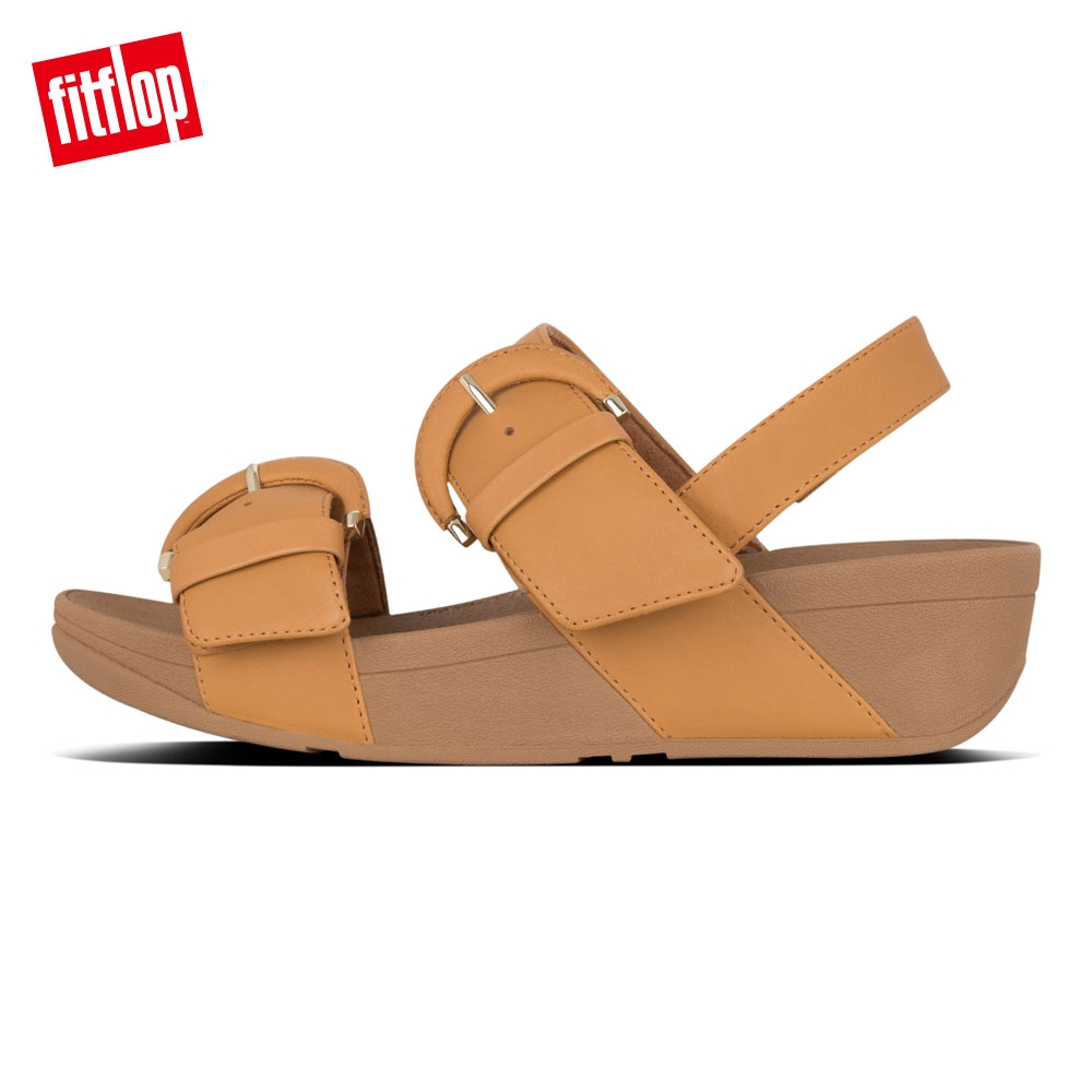 FitFlop AMALITA BUCKLE BACK STRAP SANDALS芥末